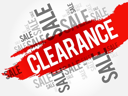 CLEARANCE SALE